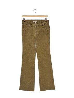 Nili Lotan Celia Corduroy Pants Size 4 Khaki Brown